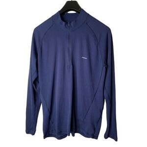 Patagonia Capilene Base layer lightweight 1/2 zip navy men's size large 44850